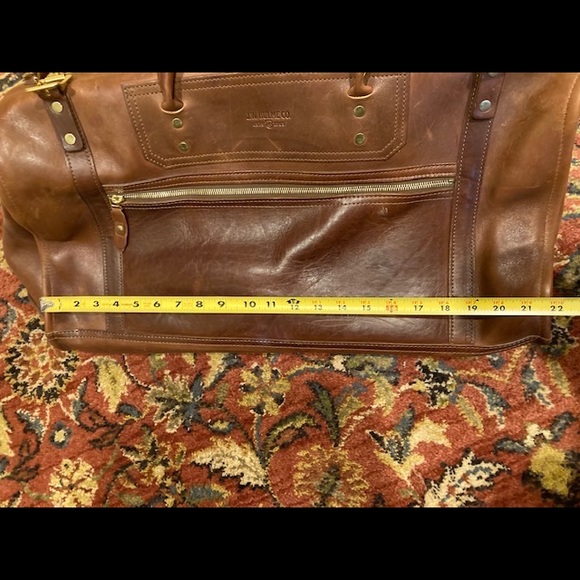 J. W. Hulme Brown Leather Duffle Bag - Picture 4 of 10